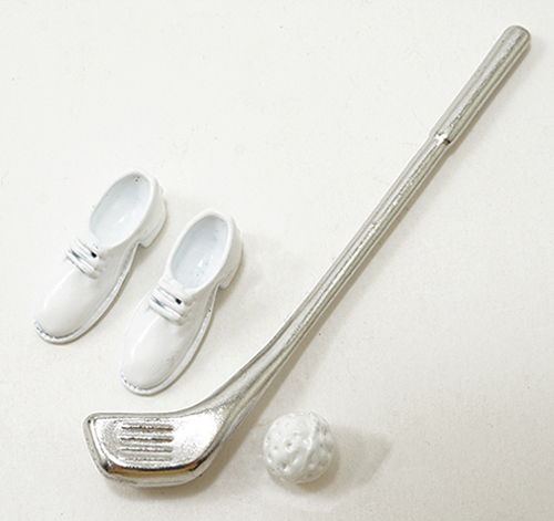 Dollhouse Miniature Golf Club Set Shoes/Club/Ball Dollhouse Miniature Golf Club Set Shoes/Club/Ball